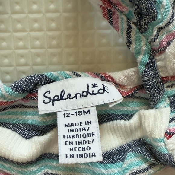 Splendid|Baby girl two piece matching summer set-Tank dress & bottoms•••Stripes - Picture 6 of 6